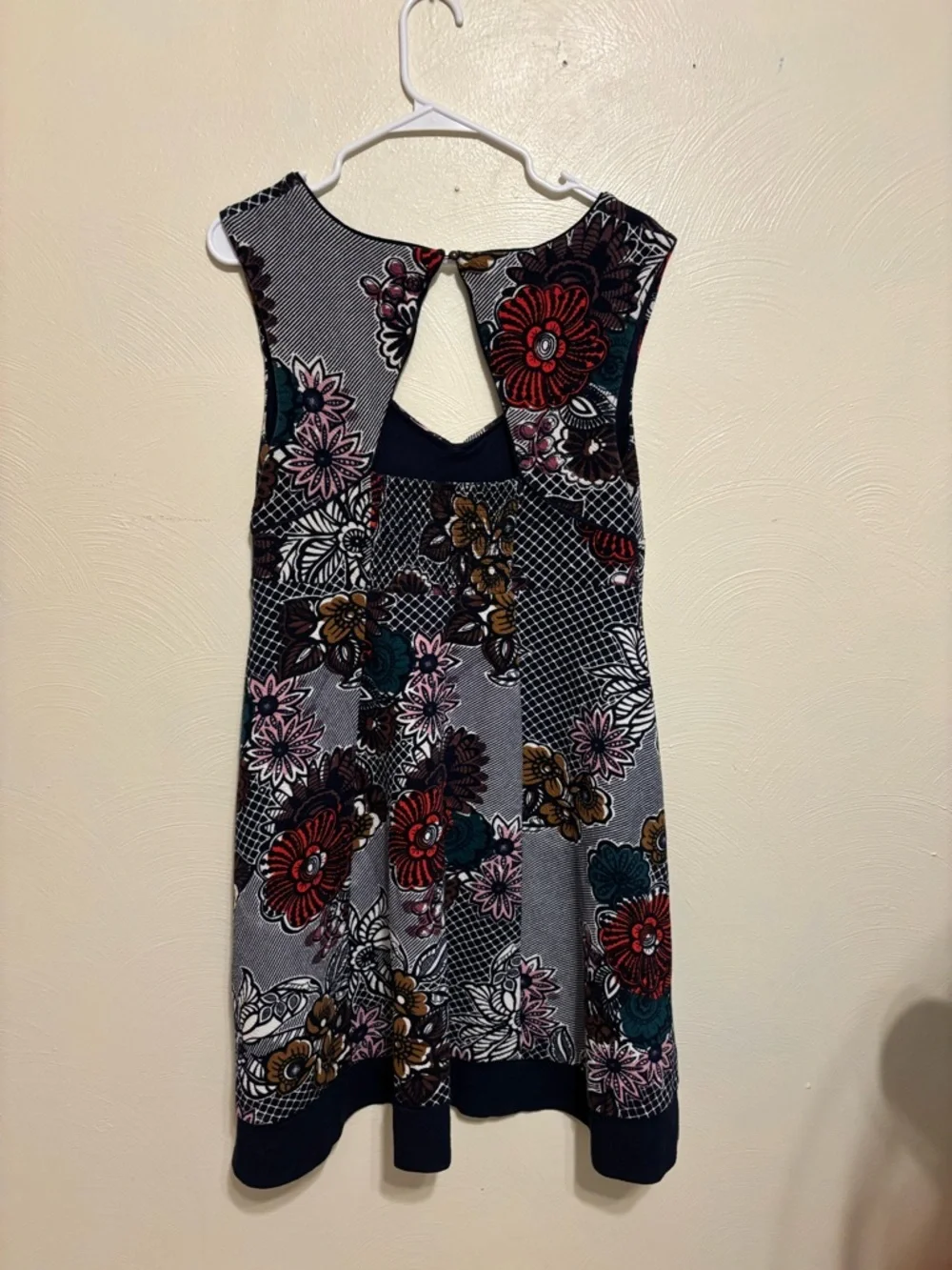 Maeve Anthropologie Floral Swing Dress Size Large Boho Print Sleeveless - Picture 8 of 8